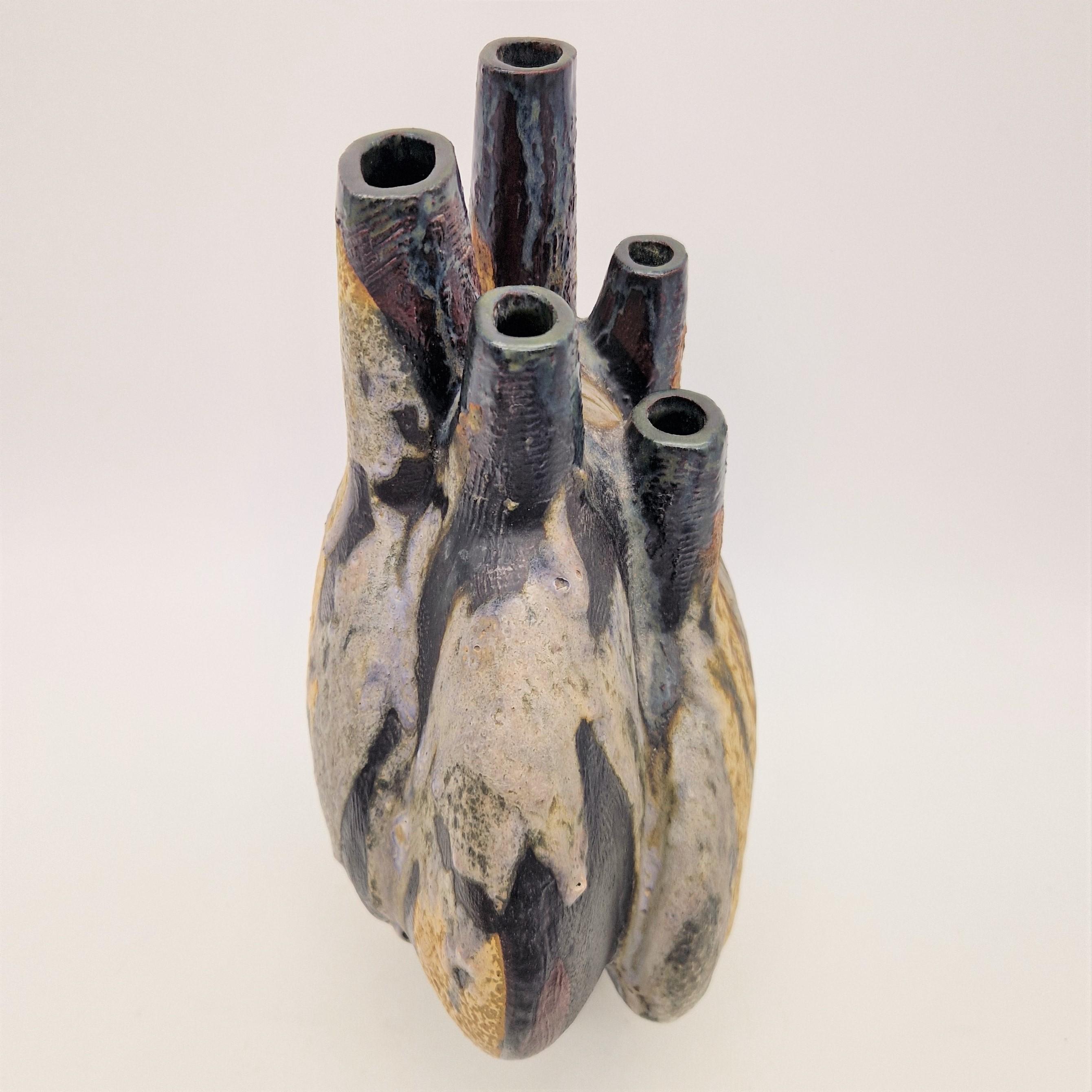 Vaso in ceramica Fat Lava di Helmut Friedrich Schäffenacker, anni '60 in vendita 2