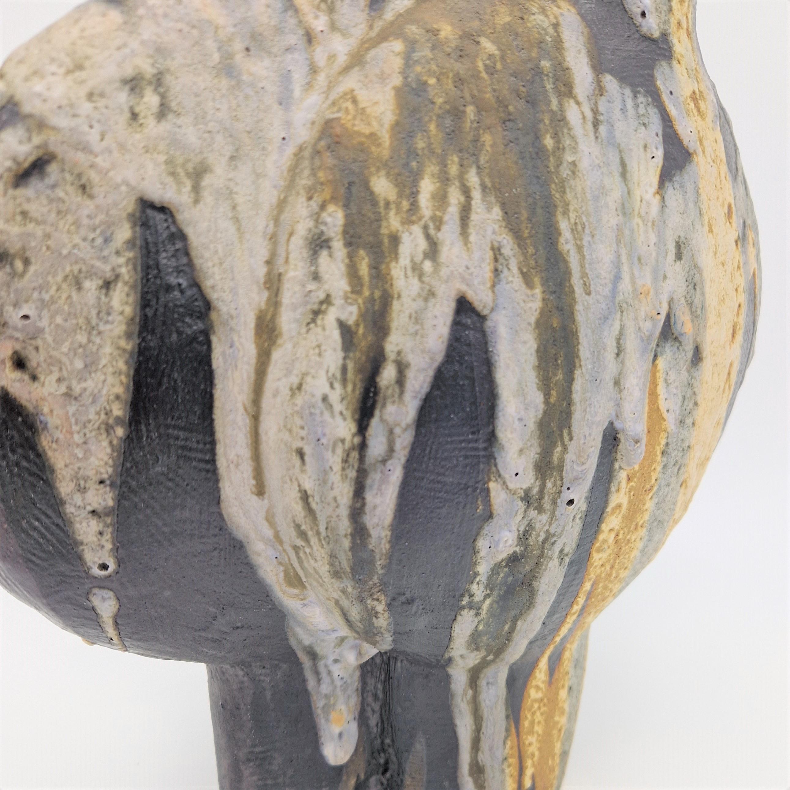 Tedesco Vaso in ceramica Fat Lava di Helmut Friedrich Schäffenacker, anni '60 in vendita