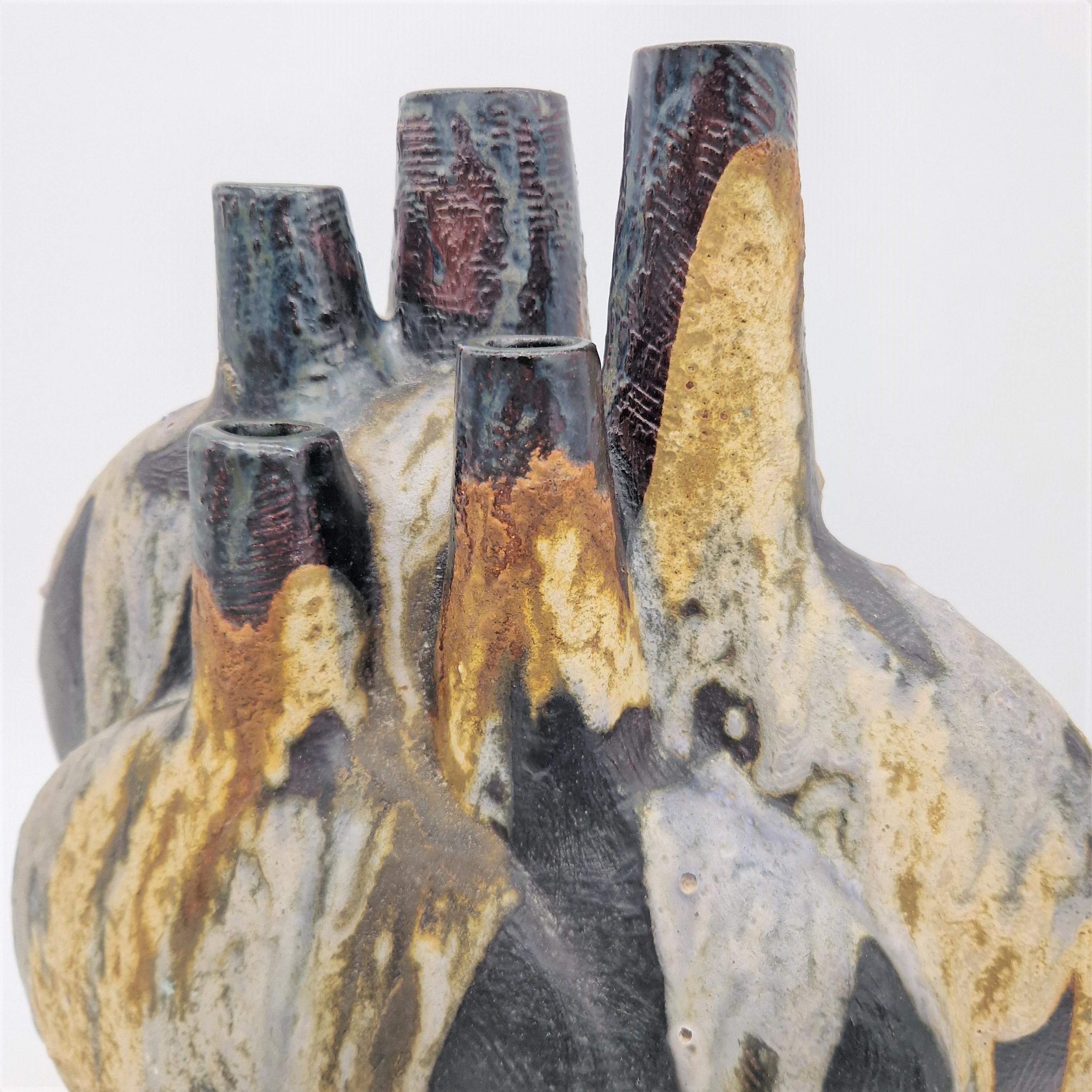 Ceramica Vaso in ceramica Fat Lava di Helmut Friedrich Schäffenacker, anni '60 in vendita