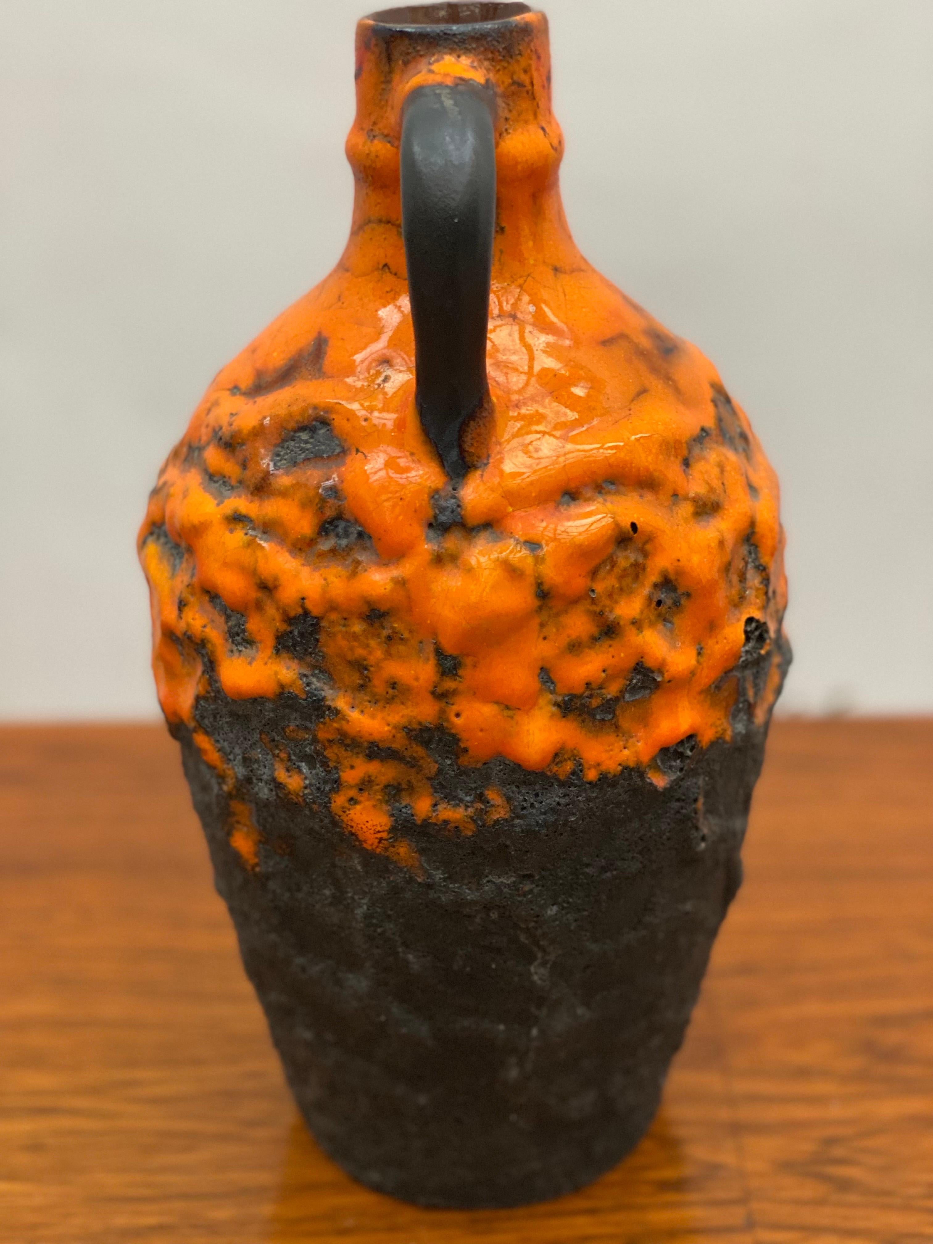Vase en céramique de lave grasse Carstens Tönnieshof, Allemagne, années 1960 en vente 1