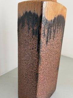 Fette Lava glasierte Keramikvase, Scheurich, Westdeutschland, 1960er-1970er Jahre