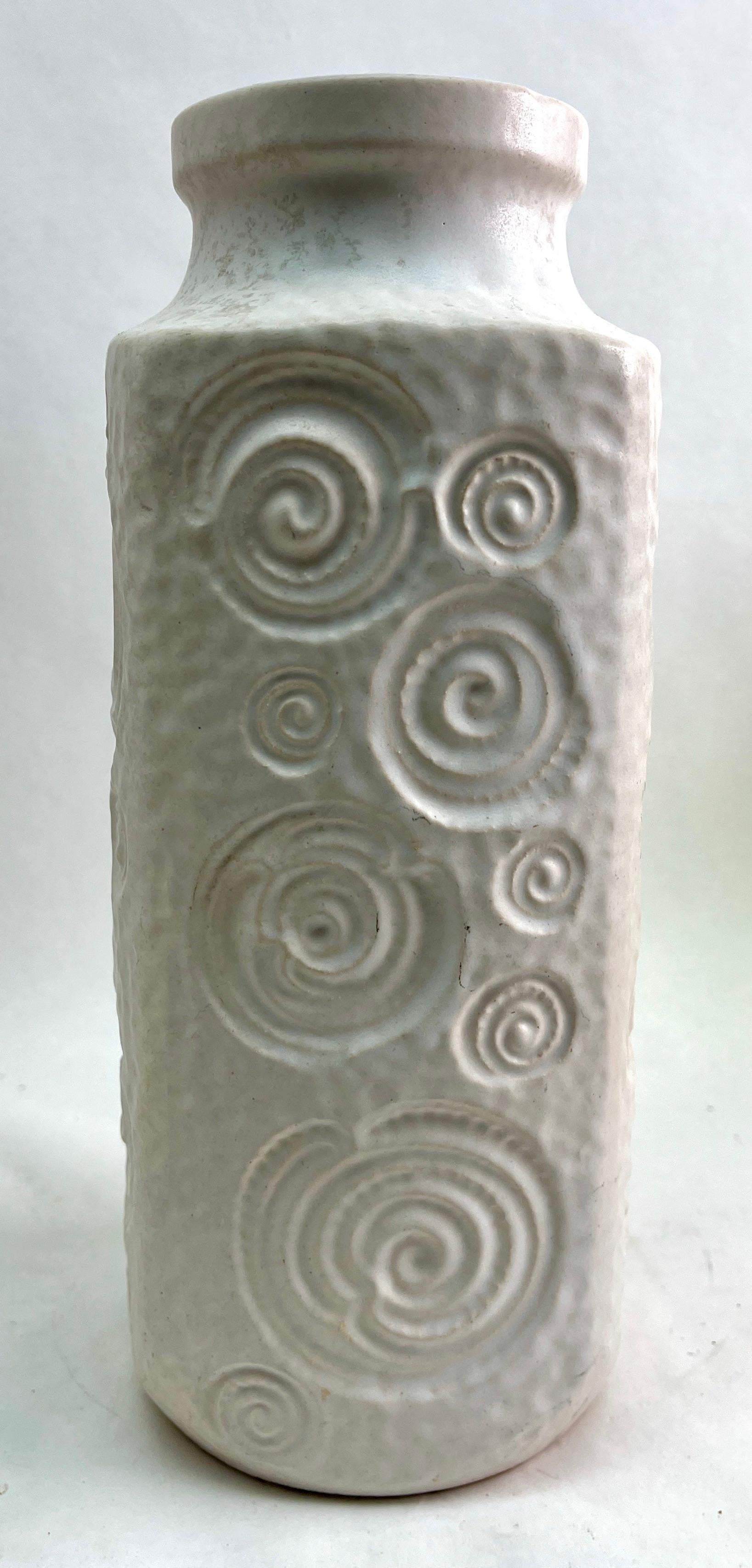 Fat Lava Scheurich-Vase mit Dekor und Stempel 282-26, W-Deutschland, 1960er Jahre (Keramik) im Angebot
