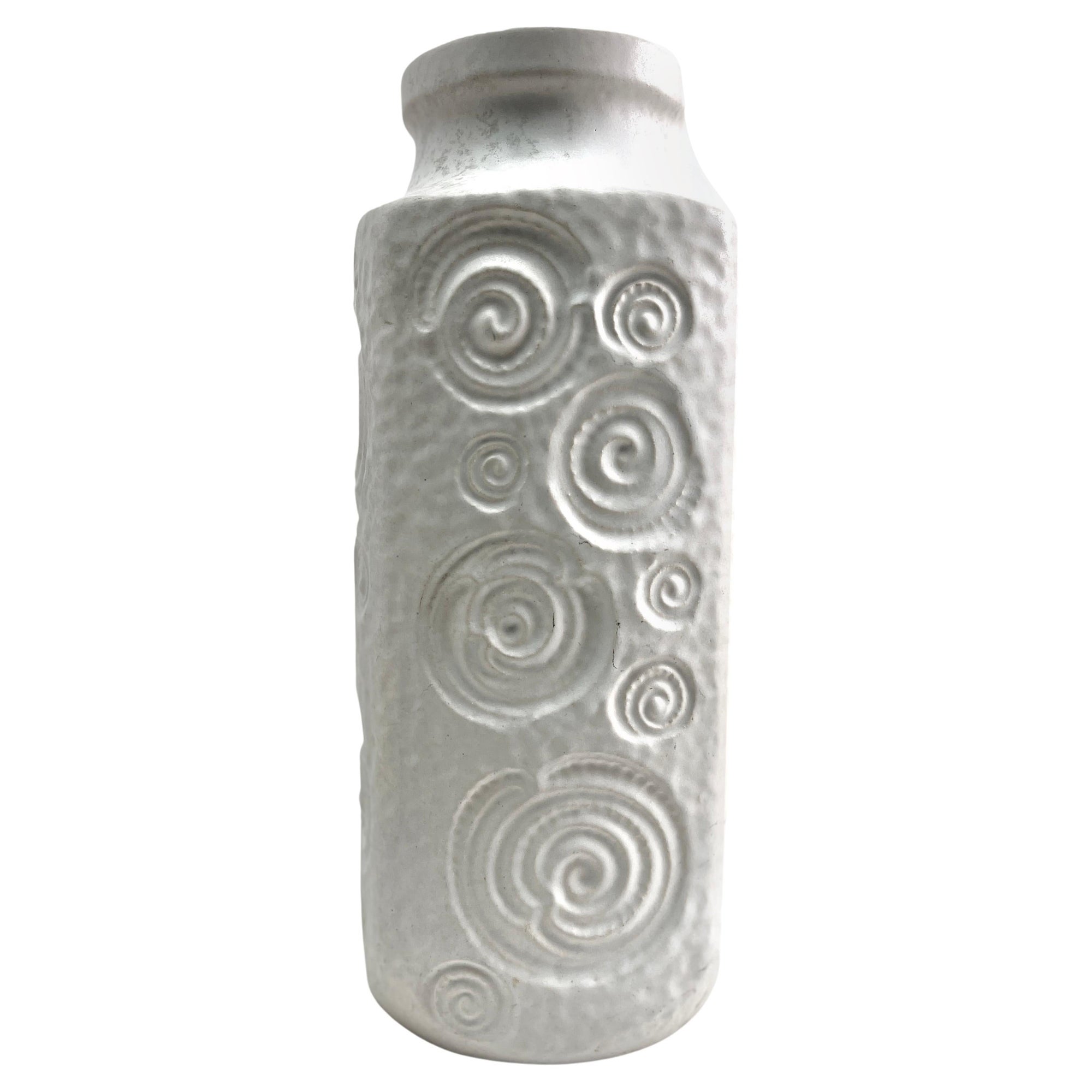 Fat Lava Scheurich Vase with Decor and Stamp 282-26, W-Germany, 1960s