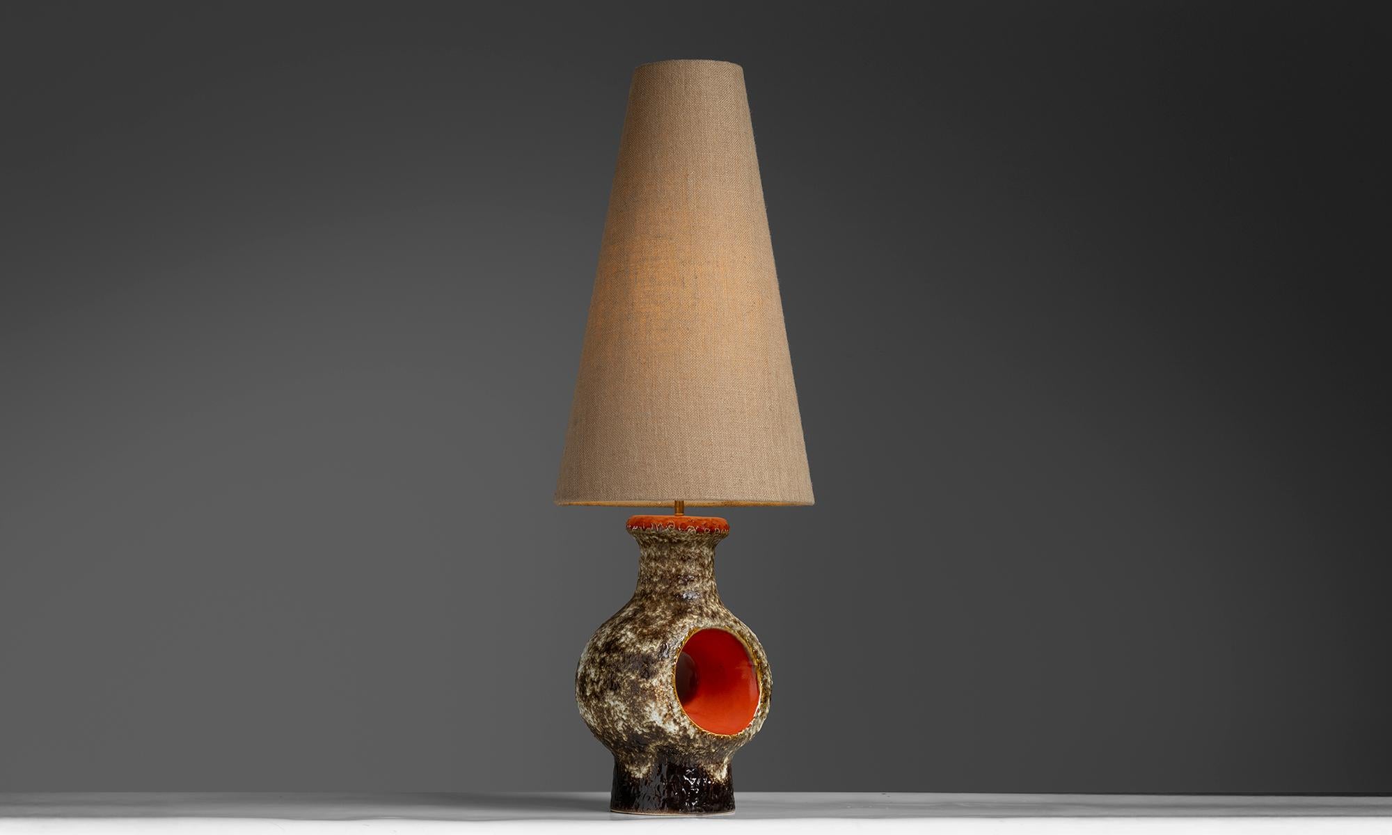 Metà XX secolo Lampada da tavolo Fat Lava, Germania Ovest, 1960 circa in vendita