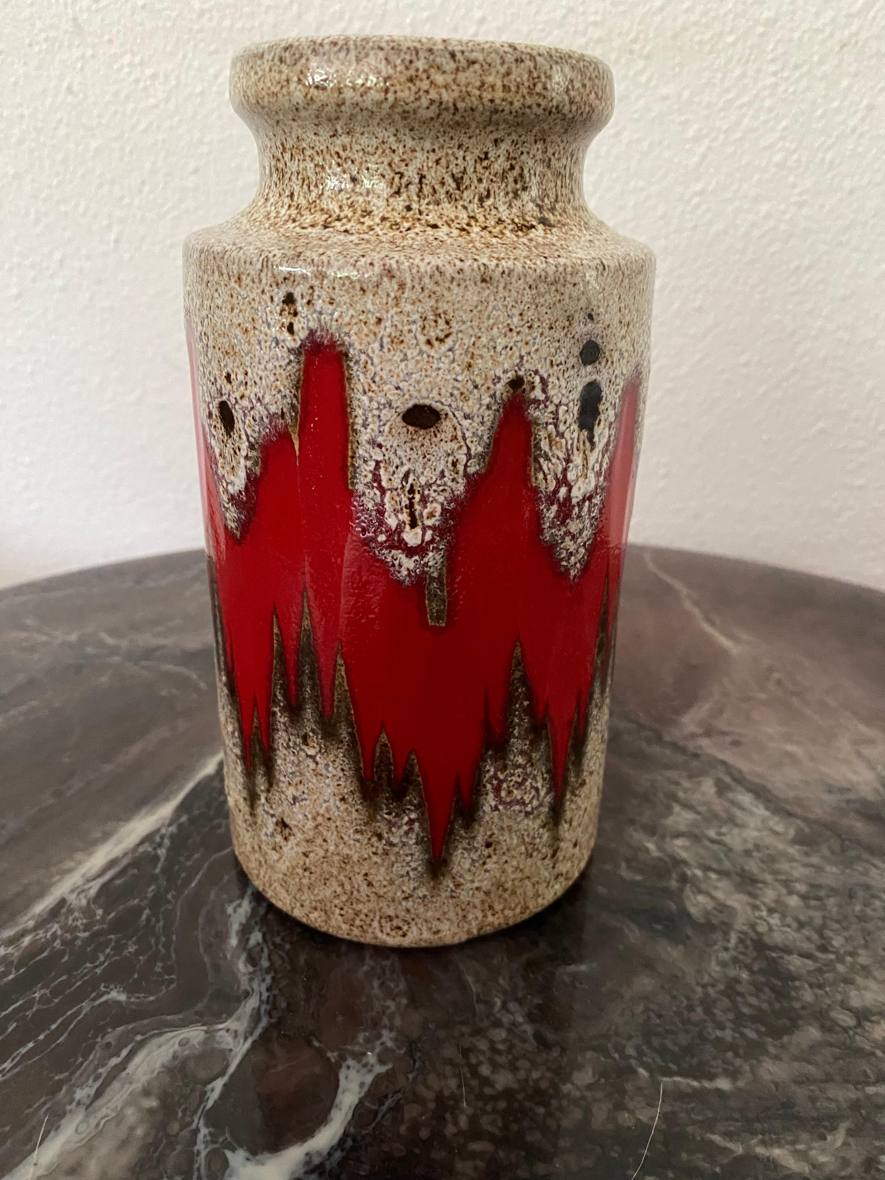 Fat Lava-Vase von Scheurich Keramik (Moderne der Mitte des Jahrhunderts) im Angebot