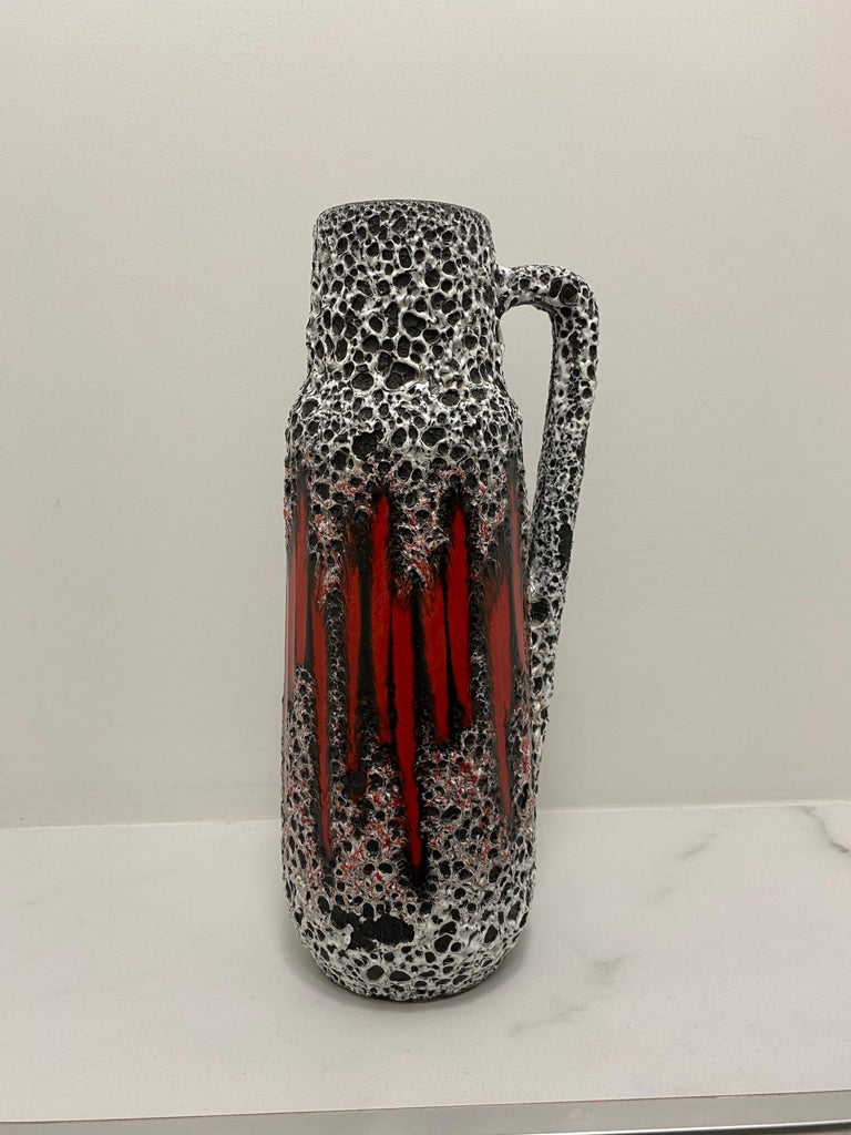 Fat Lava Vase (decor Lora) by Scheurich Keramik Germany For Sale