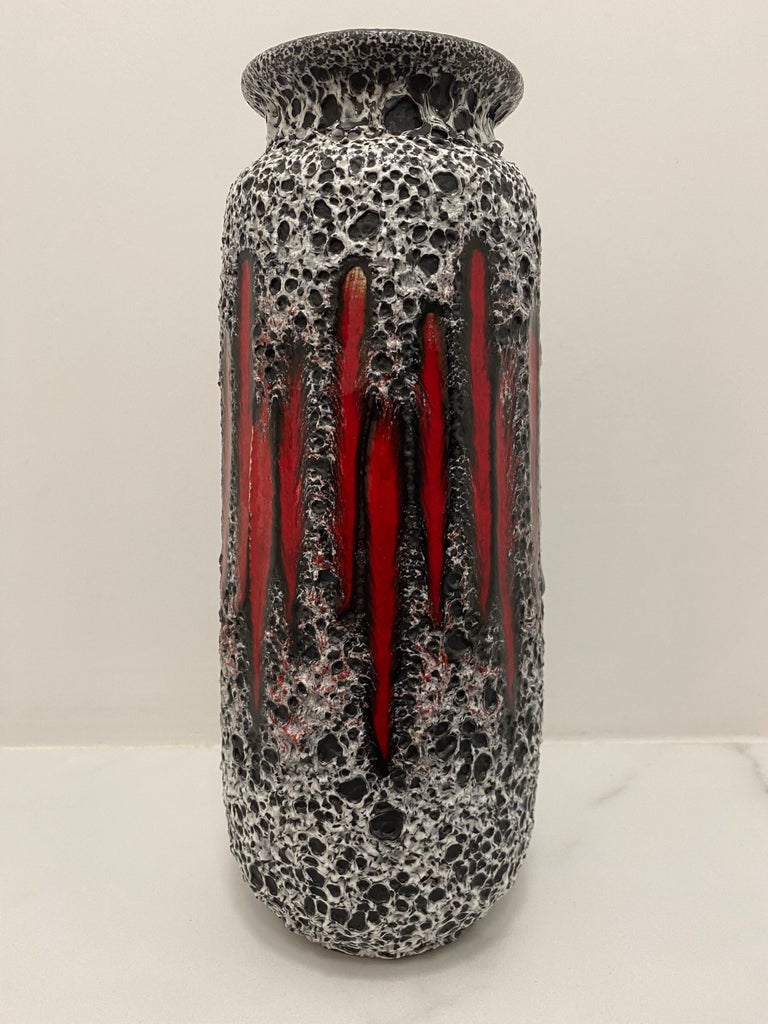 Fat Lava Vase (decor Lora) by Scheurich Keramik Germany For Sale
