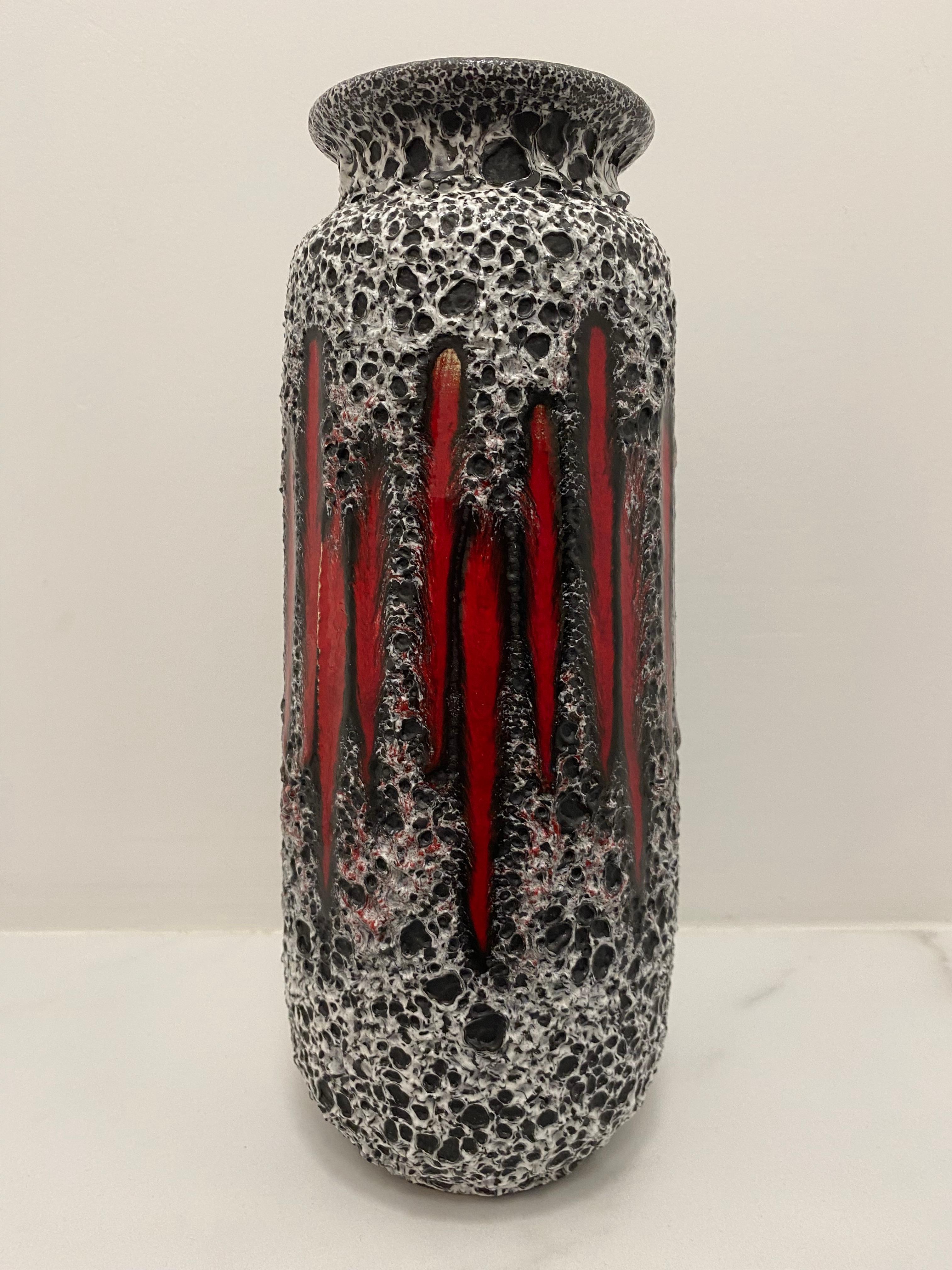 Tedesco Vaso di Lava Grassa (decoro Lora) di Scheurich Keramik Germania in vendita