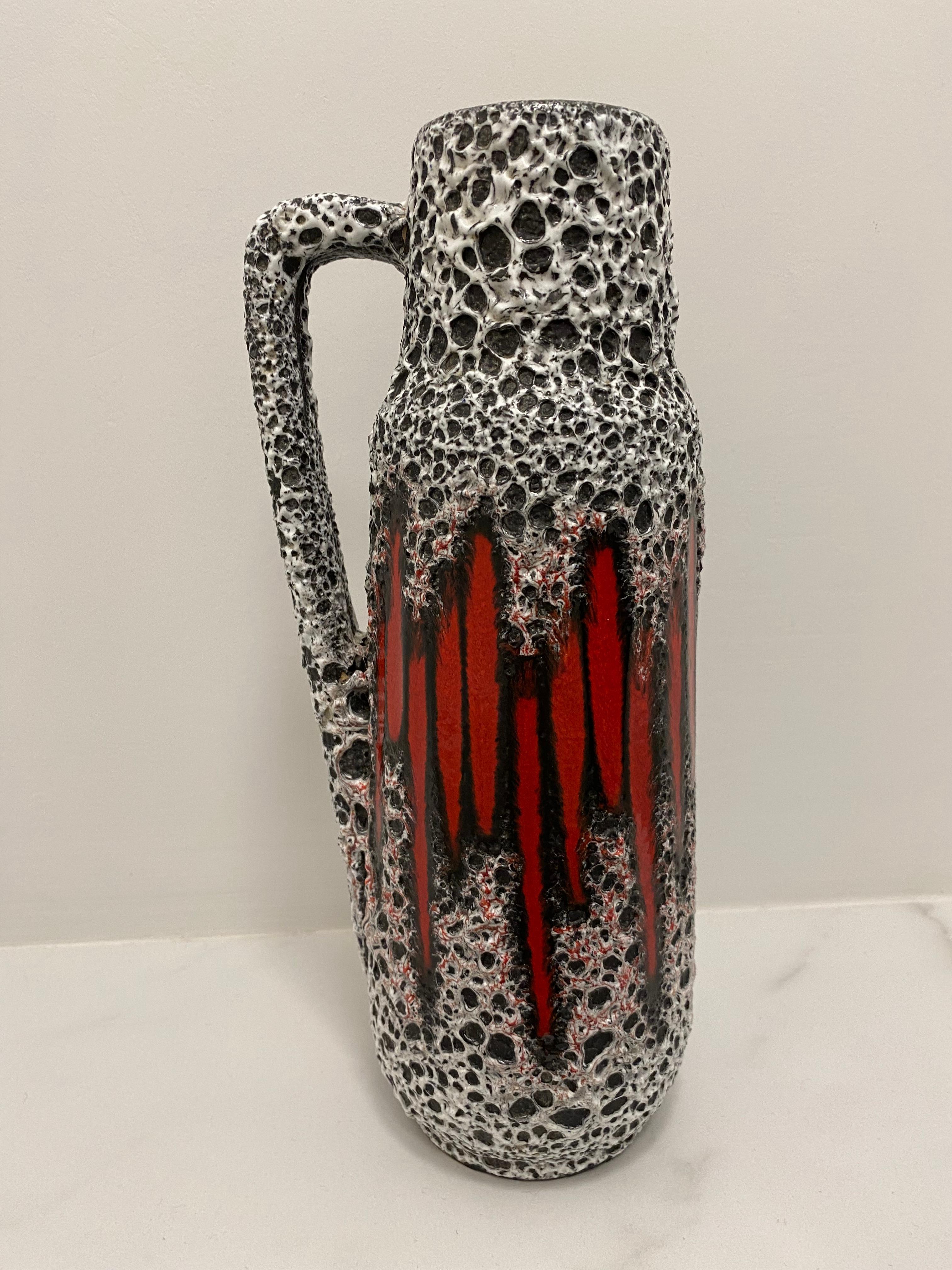 Fat Lava-Vase (Dekor Lora) von Scheurich Keramik Deutschland (Ende des 20. Jahrhunderts) im Angebot