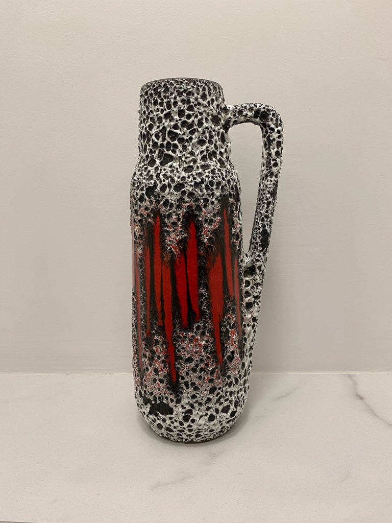 Fat Lava Vase (decor Lora) by Scheurich Keramik Germany For Sale