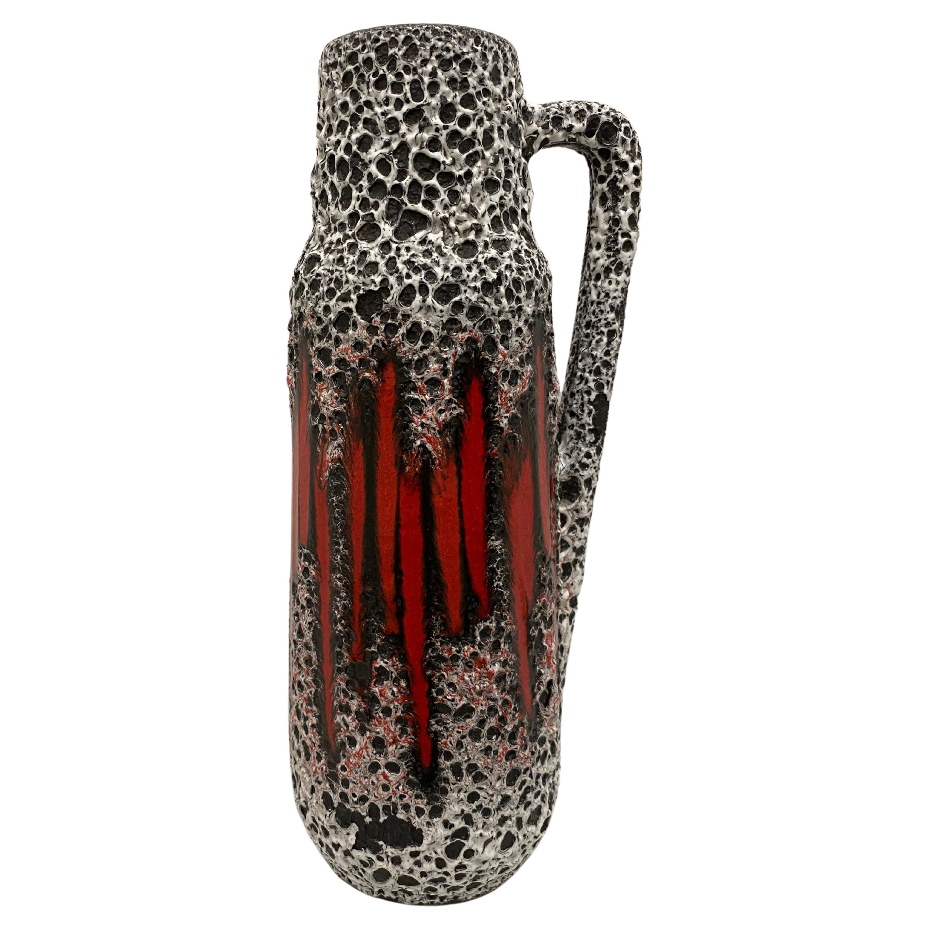 Fat Lava Vase (decor Lora) by Scheurich Keramik Germany For Sale