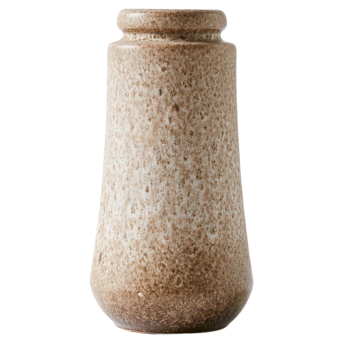 Vaso di lava grassa con toni di sabbia, Germania Ovest, anni '60