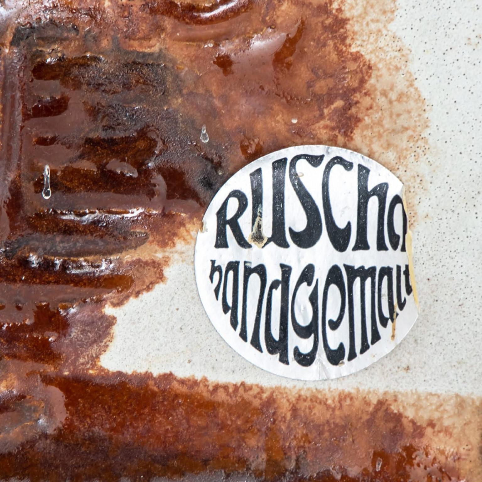 Placche da parete in lava grassa di Ruscha Keramik, anni '70 In condizioni buone in vendita a Rijssen, NL