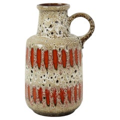 Scheurich Lora-Vase aus Steingut in Orange von408-40, Fat Lava, Westdeutschland