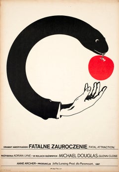 „Fatal Attraction“ (1988) – Polnisches Filmplakat im Format B1, Maciej Kalkus
