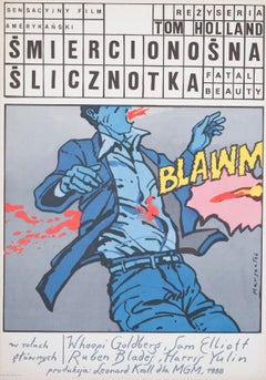 Fatal Beauty 1989 Polish B1 Film Poster, Grzegorz Marszalek