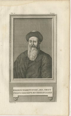 Father Dominique Parrenin – Jesuit Missionary in China, Portrait by Portier 1790