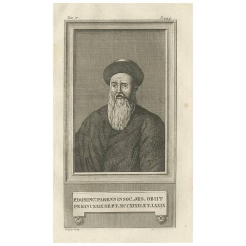 Father Dominique Parrenin – Jesuit Missionary in China, Portrait by Portier 1790
