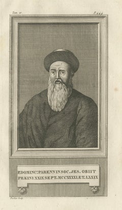 Père Dominique Parrenin - Missionnaire jésuite en Chine, Portrait de Portier 1790