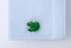 Father's Day Crowned Frog Cufflinks by Michael Kanners