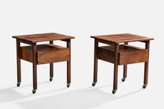 Fatima Arquitetura e Interiores, Side Tables, Wood, Brazil, 1960