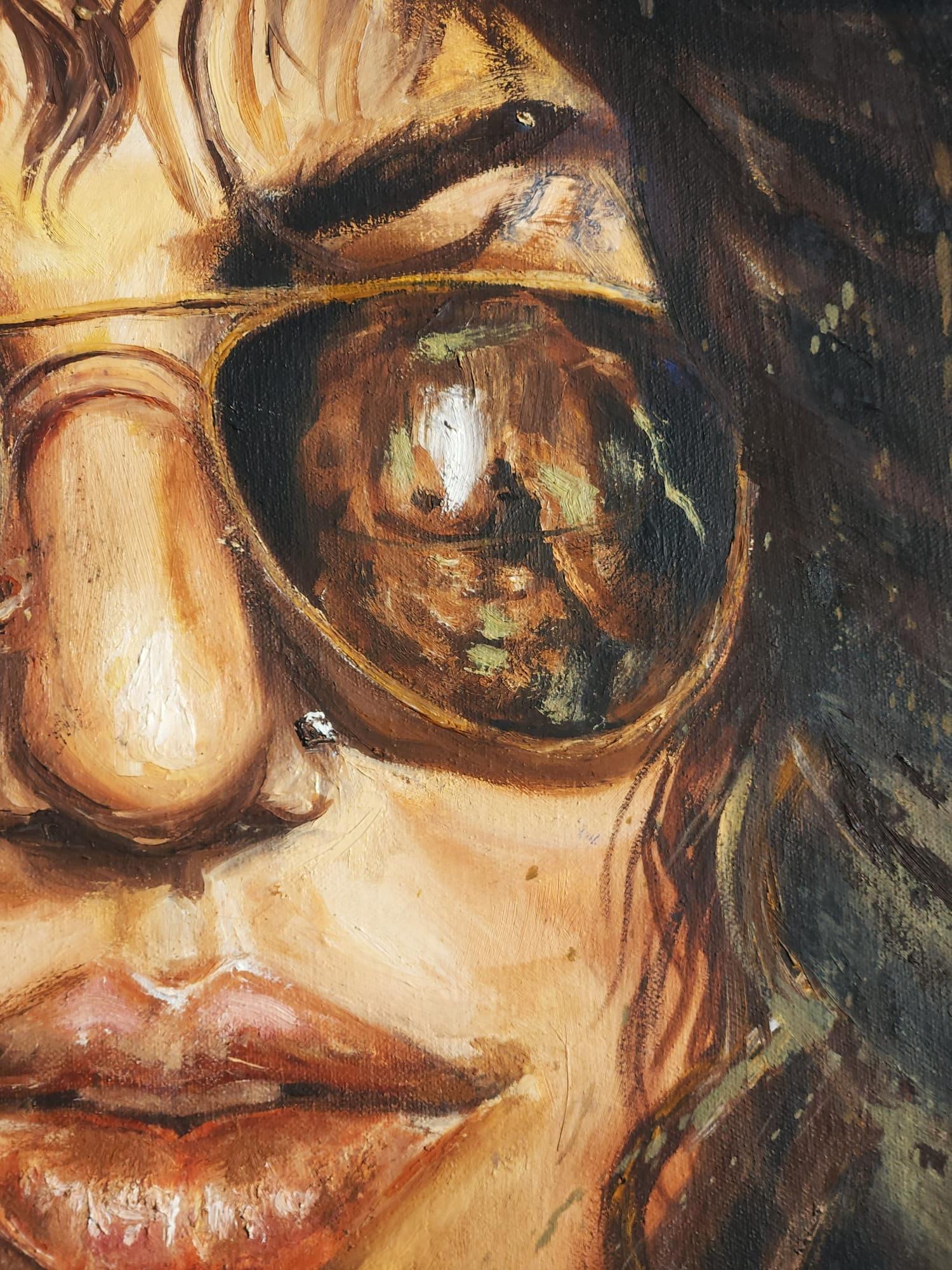 Sono venuto qui per il cibo - Painting Contemporaneo di Fatima Zaidi