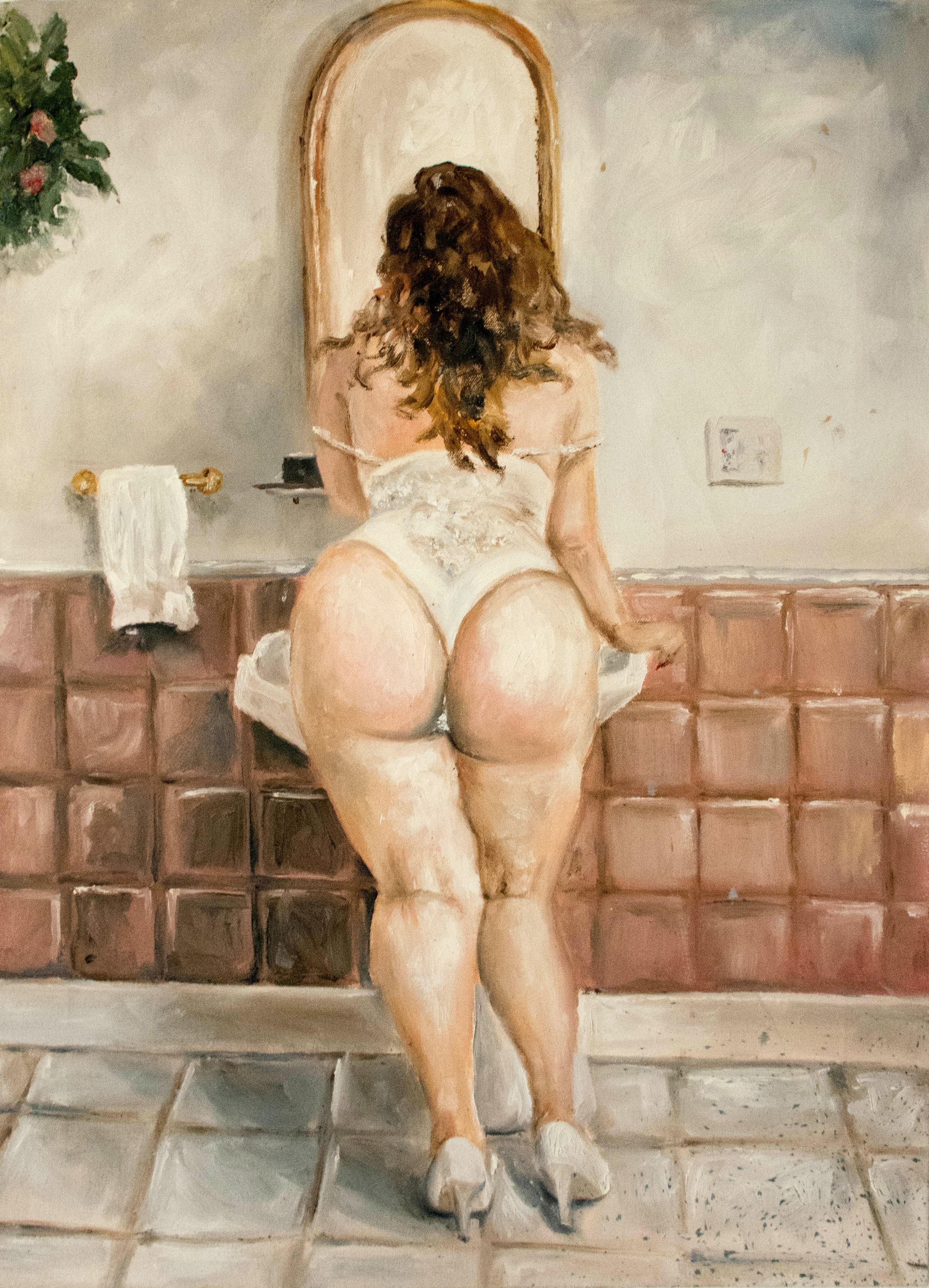 Fatima Zaidi Nude Painting - Untitled