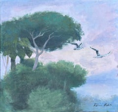 Trees 4 Seasons, Quadri ad olio su tela in stile contemporaneo di Fatma Kadir