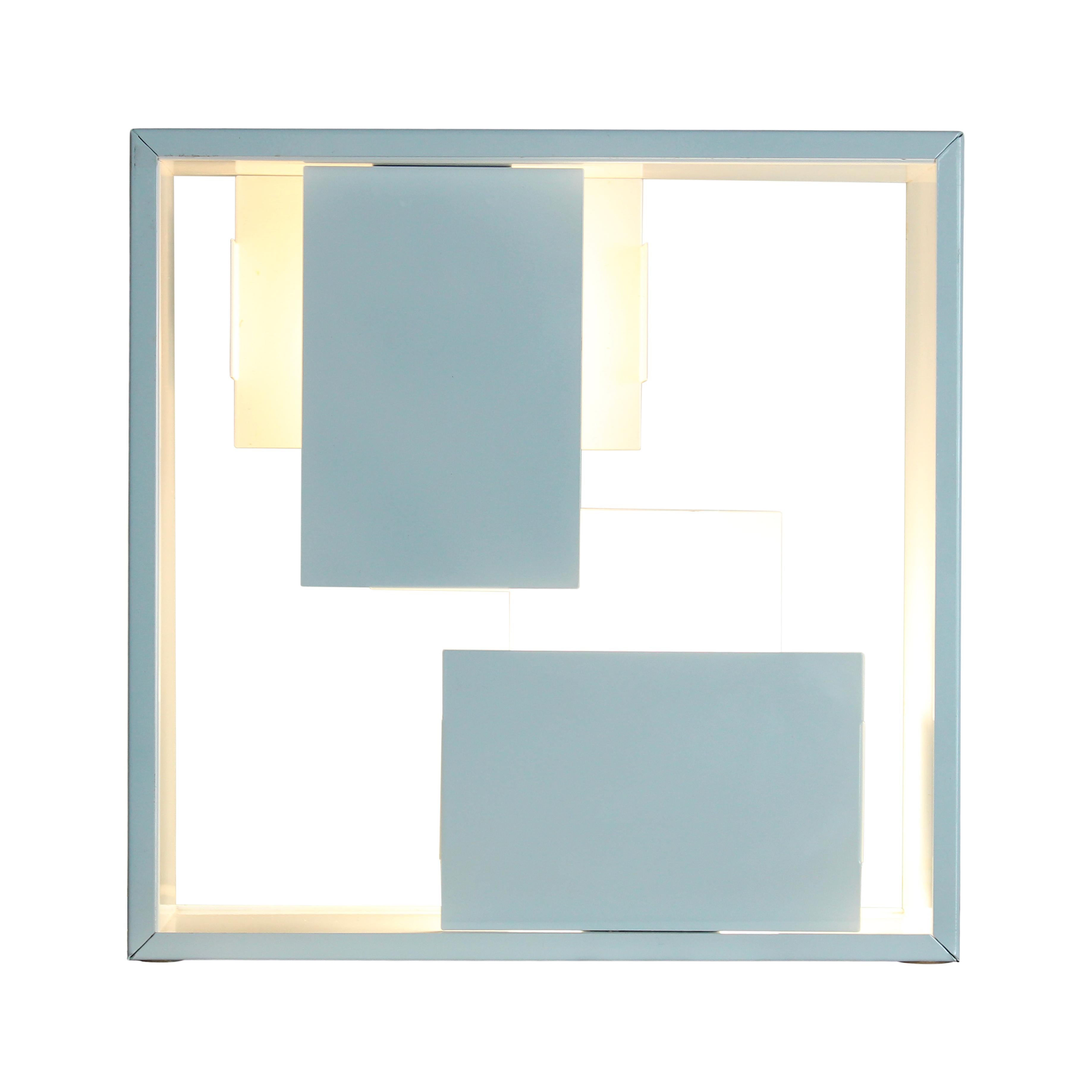 Mid-Century moderno Lampada da tavolo o da parete in metallo bianco Fato di Gio Ponti per Artemide, Italia, anni '70 in vendita