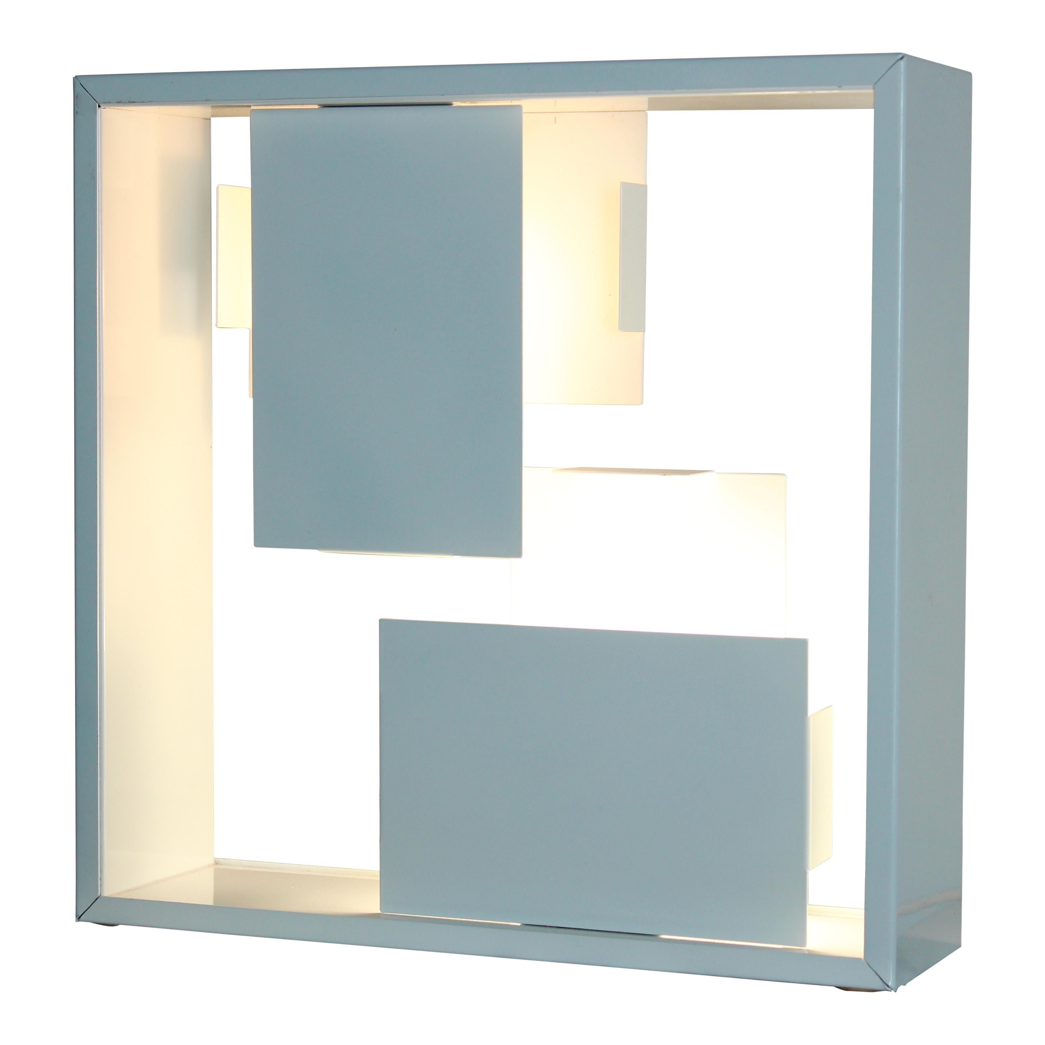 Italiano Lampada da tavolo o da parete in metallo bianco Fato di Gio Ponti per Artemide, Italia, anni '70 in vendita