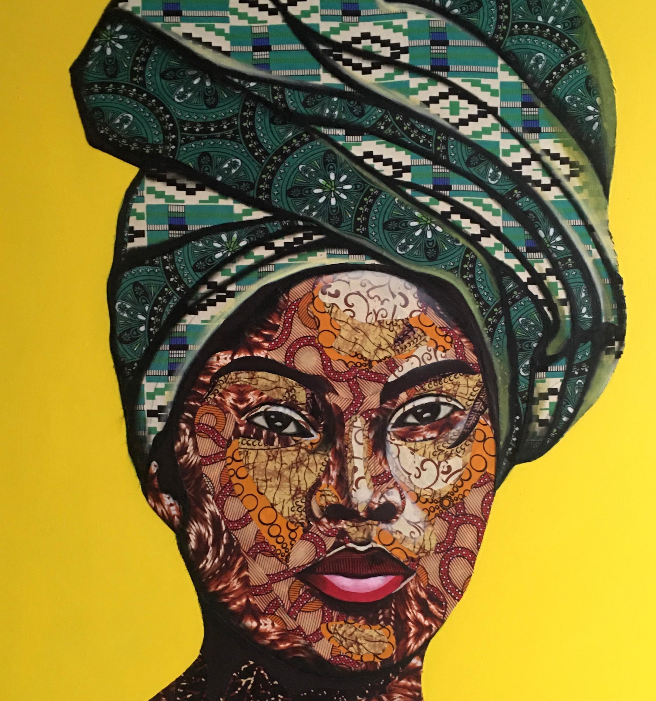Arike - Expressionist Painting by Fatunmbi Anjolaoluwa Grace