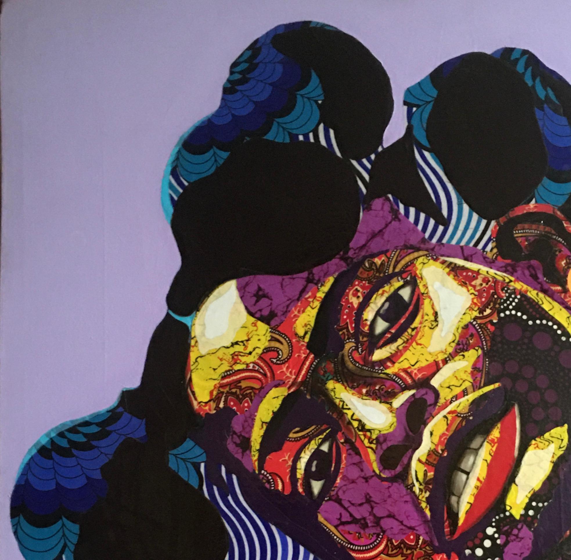 Incantatrice - Mixed Media Art Espressionista di Fatunmbi Anjolaoluwa Grace