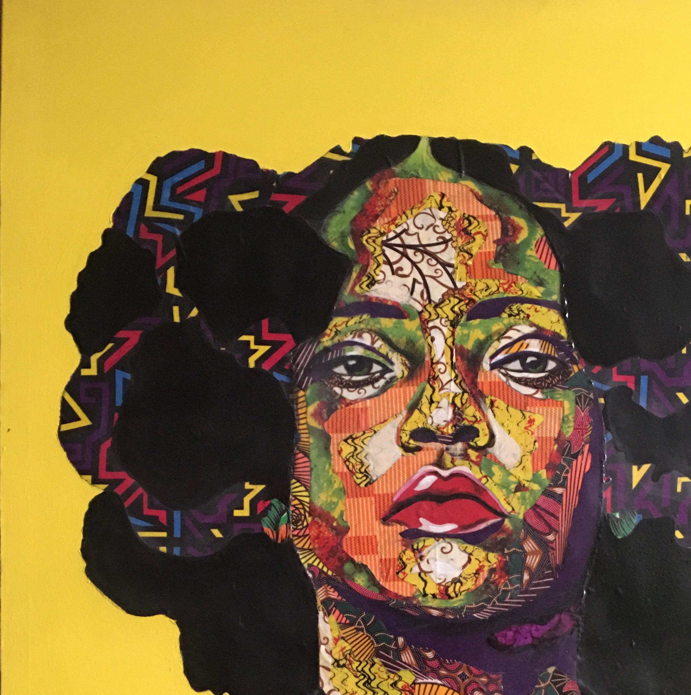 Nirvana – Painting von Fatunmbi Anjolaoluwa Grace