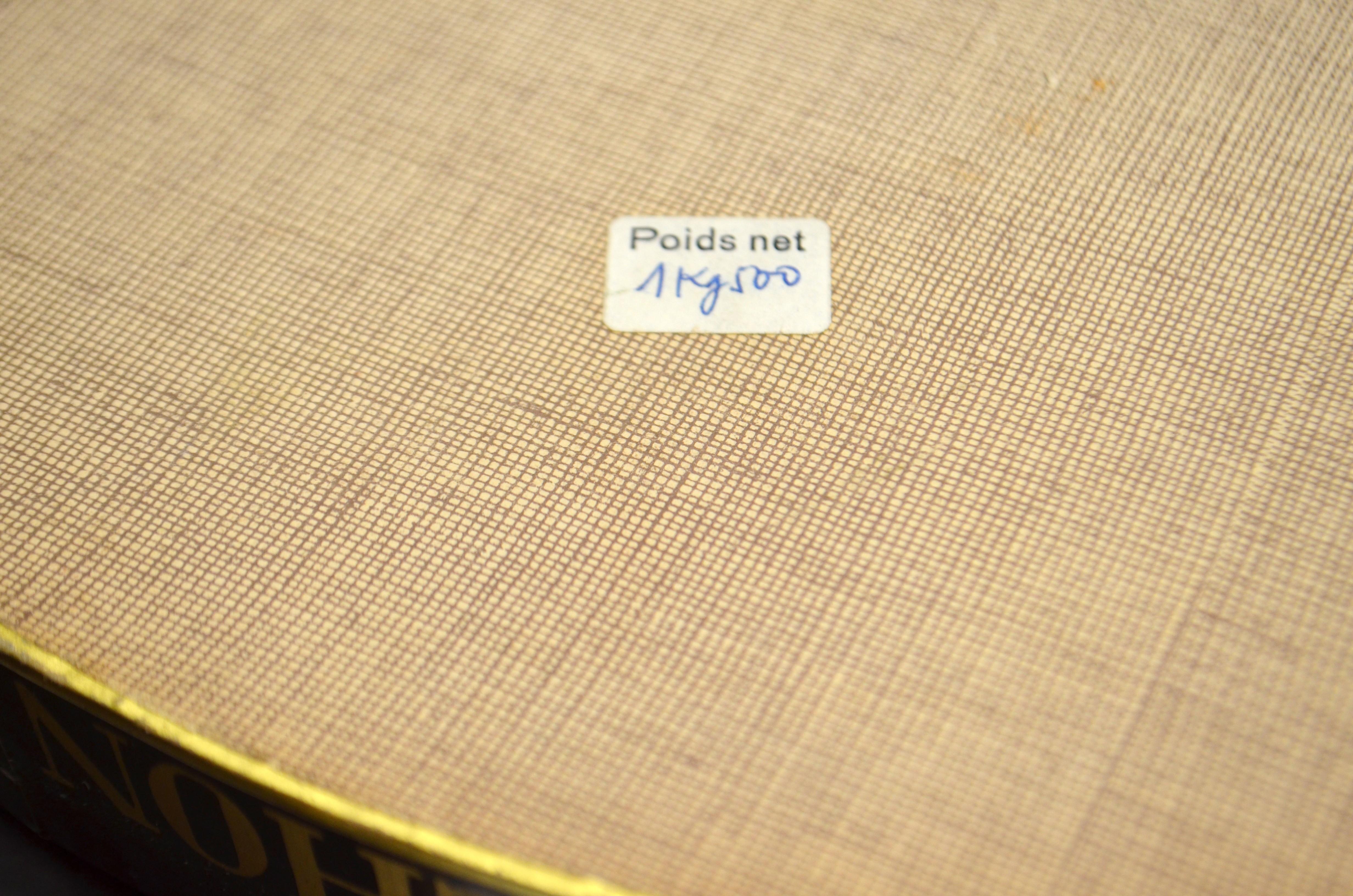 Gravé Boîte en carton Fauchon litho or chocolats début 20ème siècle 1920 en vente