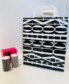 FAUCHON Paris Salt and Pepper Porcelain Shakers Black and White