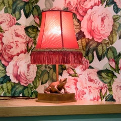 Fauna Froggy Amber Brass Table Lamp