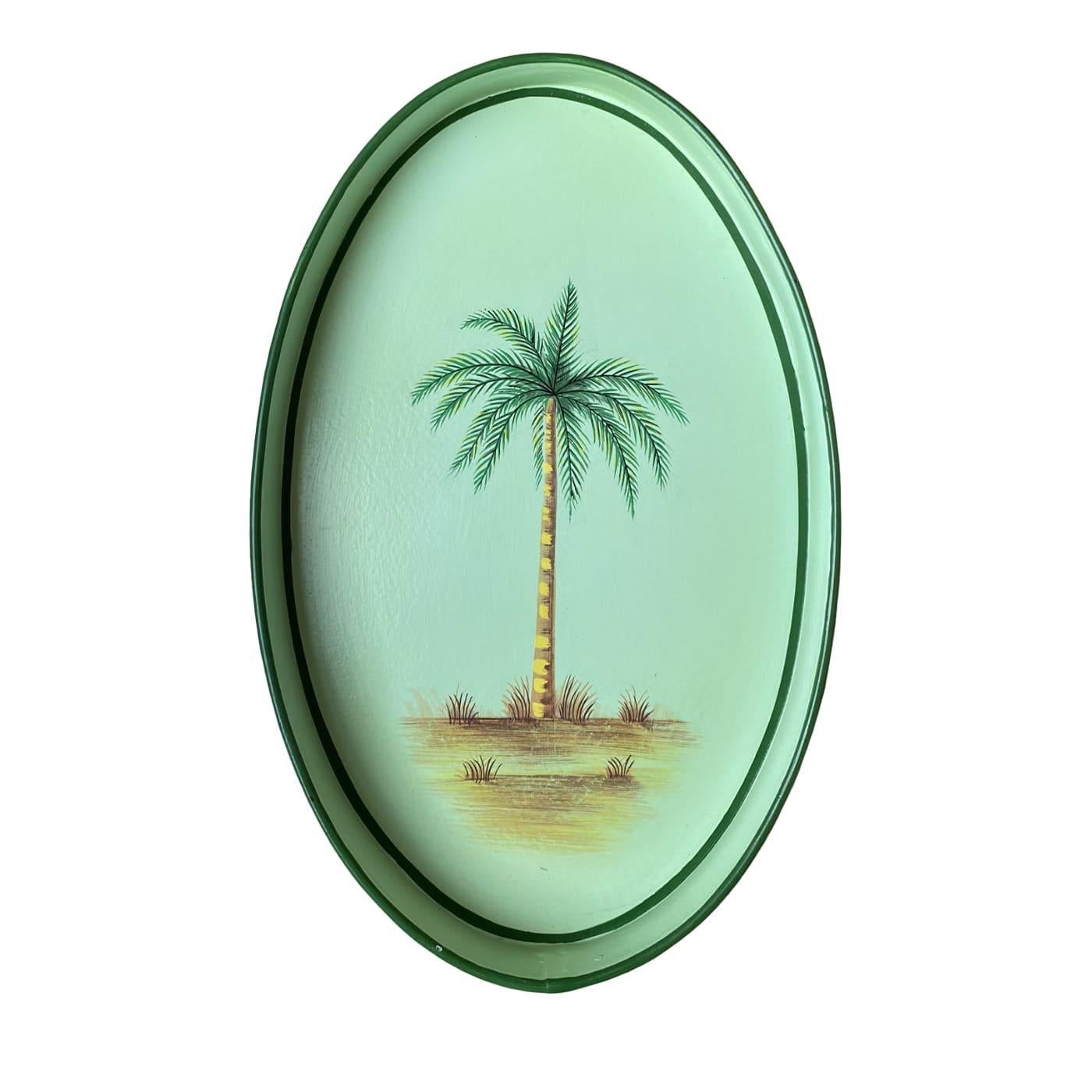 Italian Fauna Handpainted Iron Tray #3 For Sale