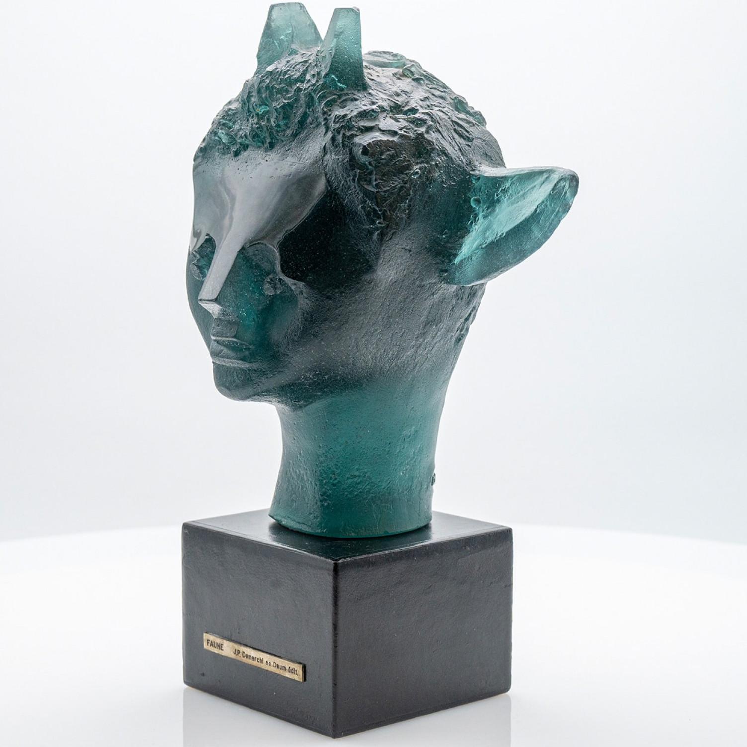 Faune di Jean-Pierre Demarchi Scultura, Daum Francia In condizioni buone in vendita a Rijssen, NL