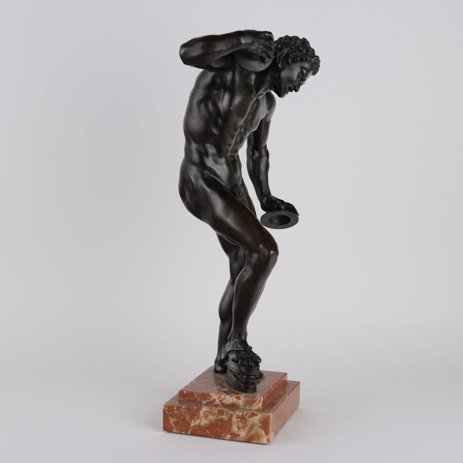 Other Faun with Cymbals in Bronze Italy Late 19th Century For Sale