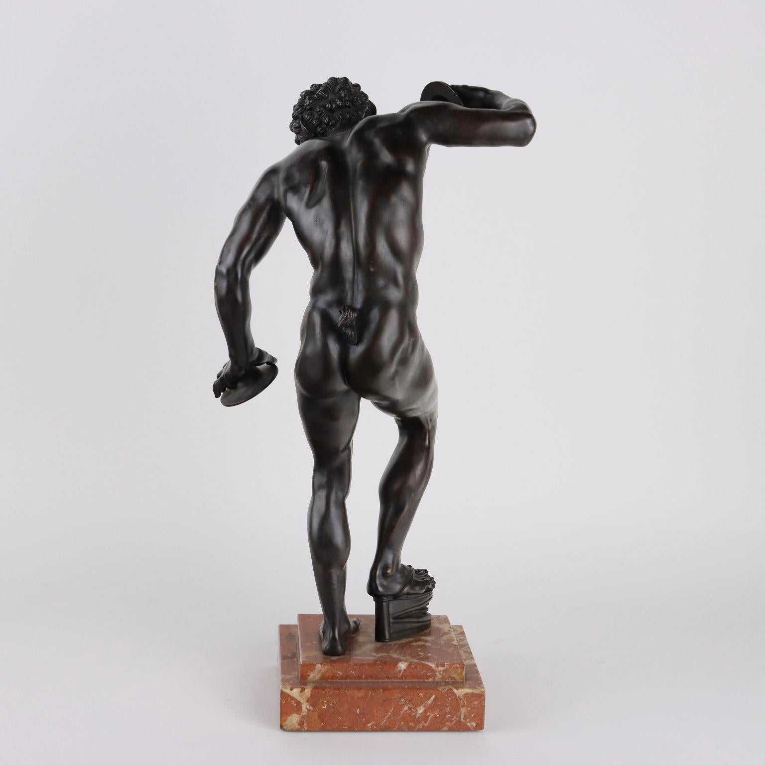 Faun with Cymbals in Bronze Italy Late 19th Century For Sale 2
