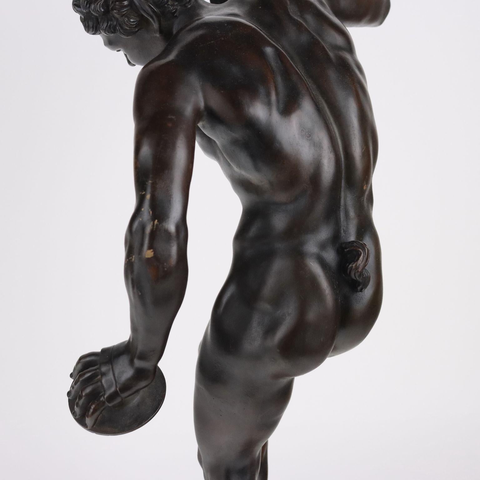 Fauno con Cembali in Bronzo Italia Fine XIX Secolo For Sale 1