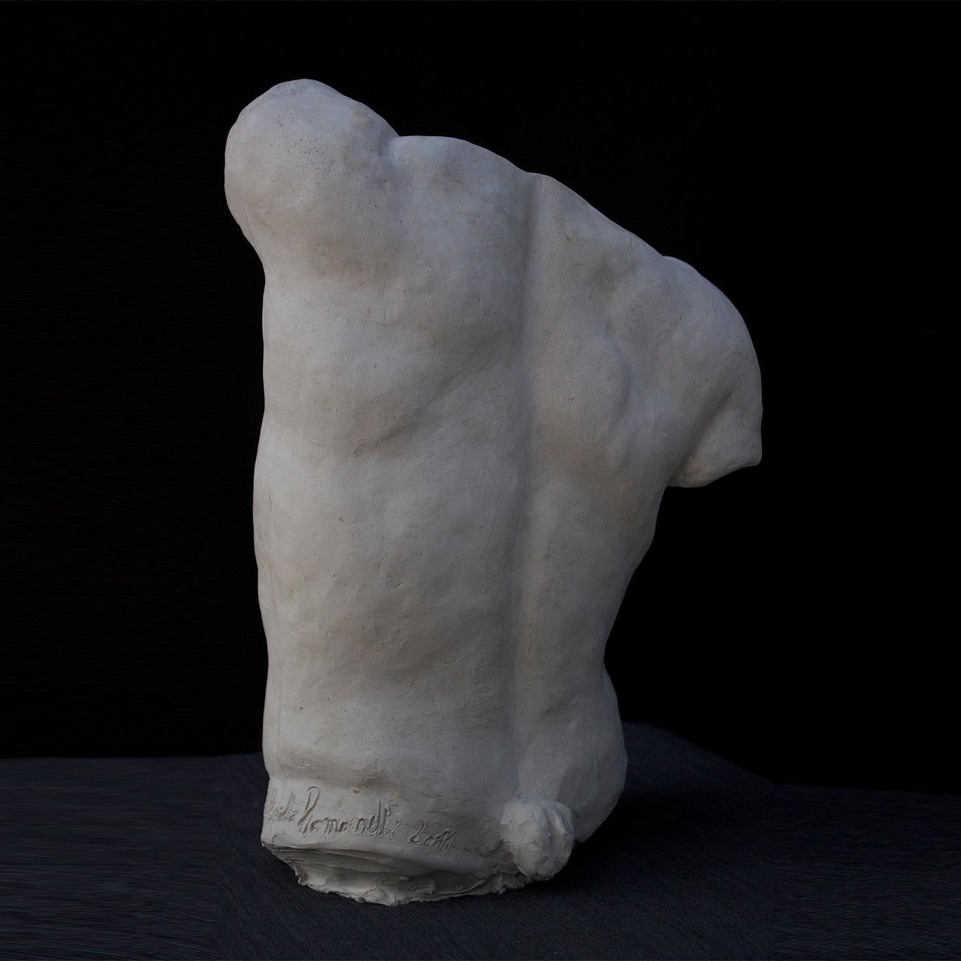 Italian Fauno Torso Small Plaster Scultpure For Sale