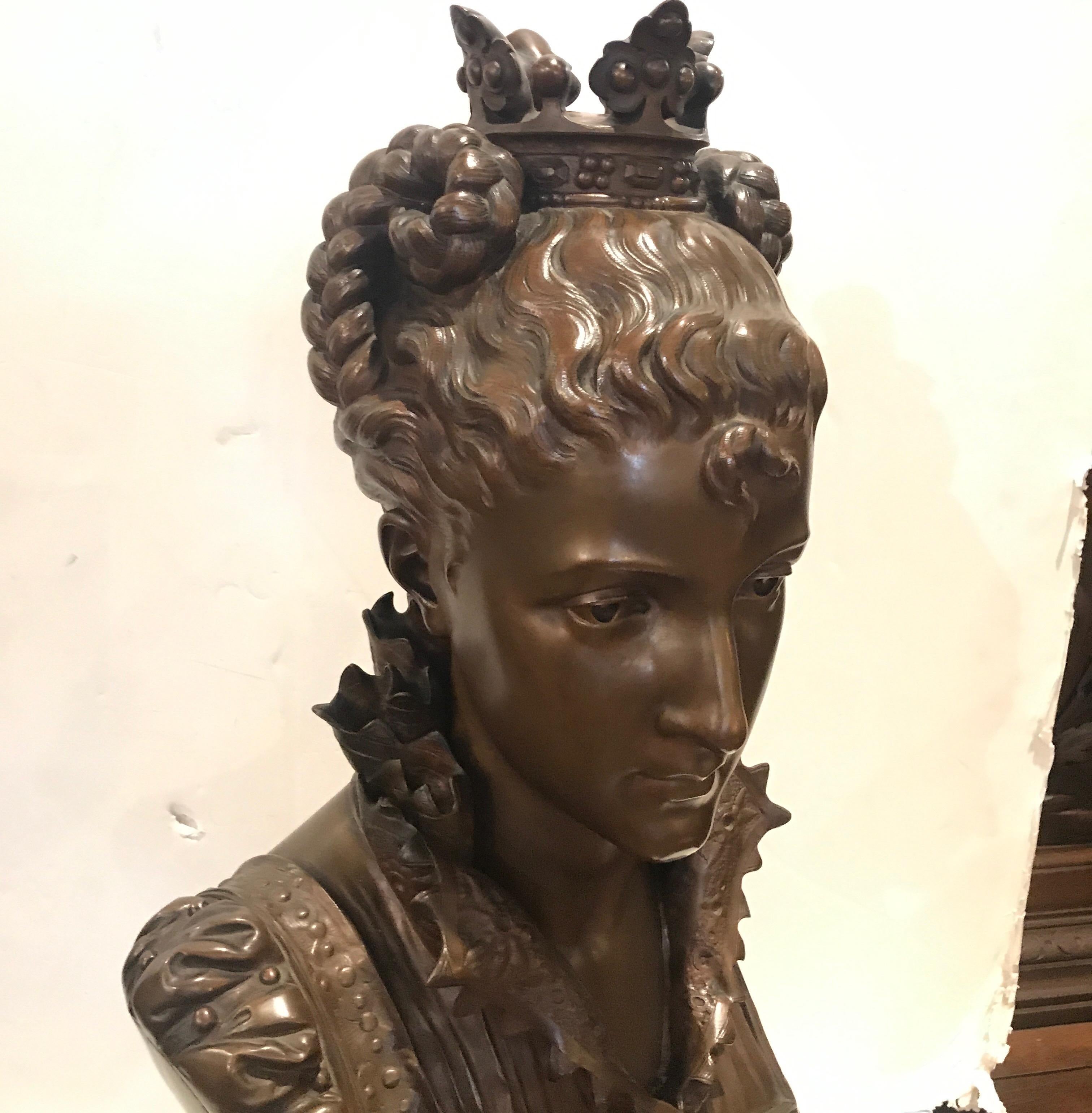 Faure De Brouysse Bronze Bust, France, 19th Century For Sale 6
