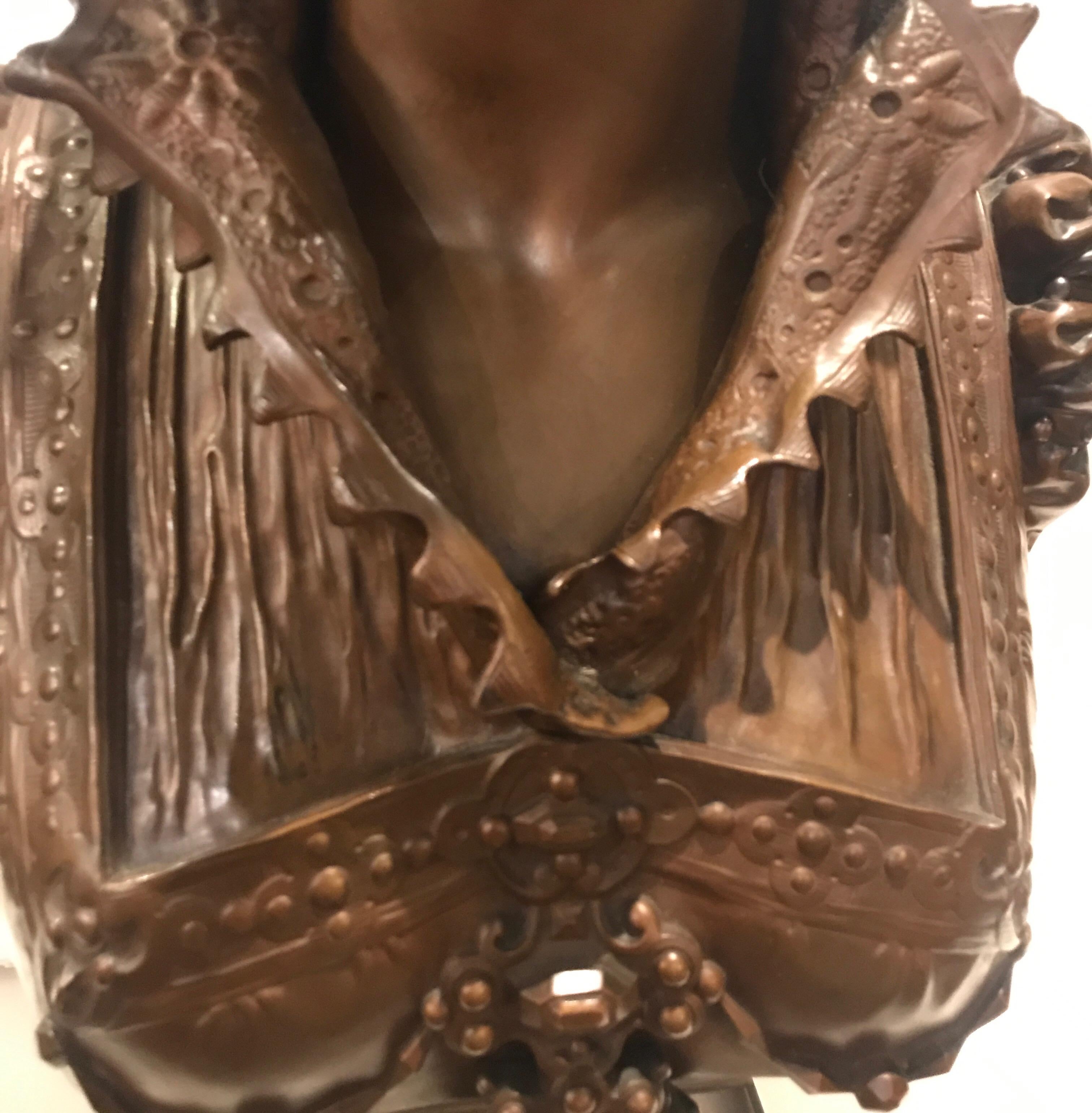 Faure De Brouysse Bronze Bust, France, 19th Century 1