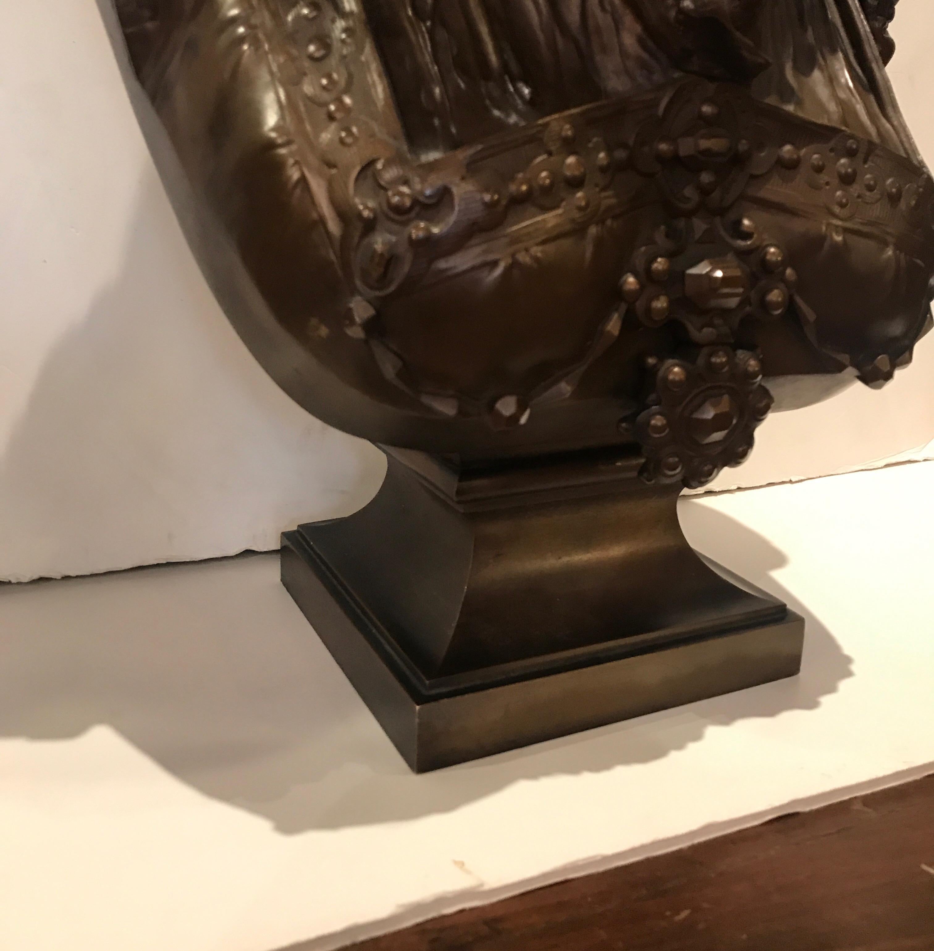 Faure De Brouysse Bronze Bust, France, 19th Century For Sale 2