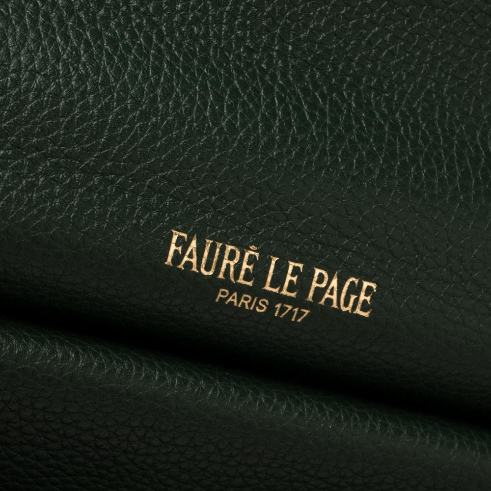 Faure Le Page Green Coated Canvas and Leather Ivresse Parade Crossbody Bag 4