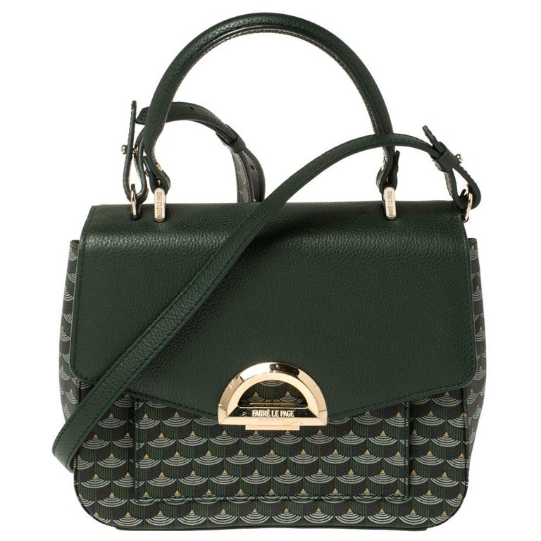 Faure Le Page Green Coated Canvas and Leather Ivresse Parade Crossbody Bag  at 1stDibs | faure le page usa, 99 variations on a proof, faure le page bag