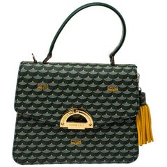 Leather handbag Fauré Le Page Green in Leather - 36660335