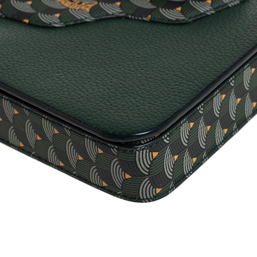 Fauré Le Page Grünes Leder Calibre 21 Top Handle Tasche Damen
