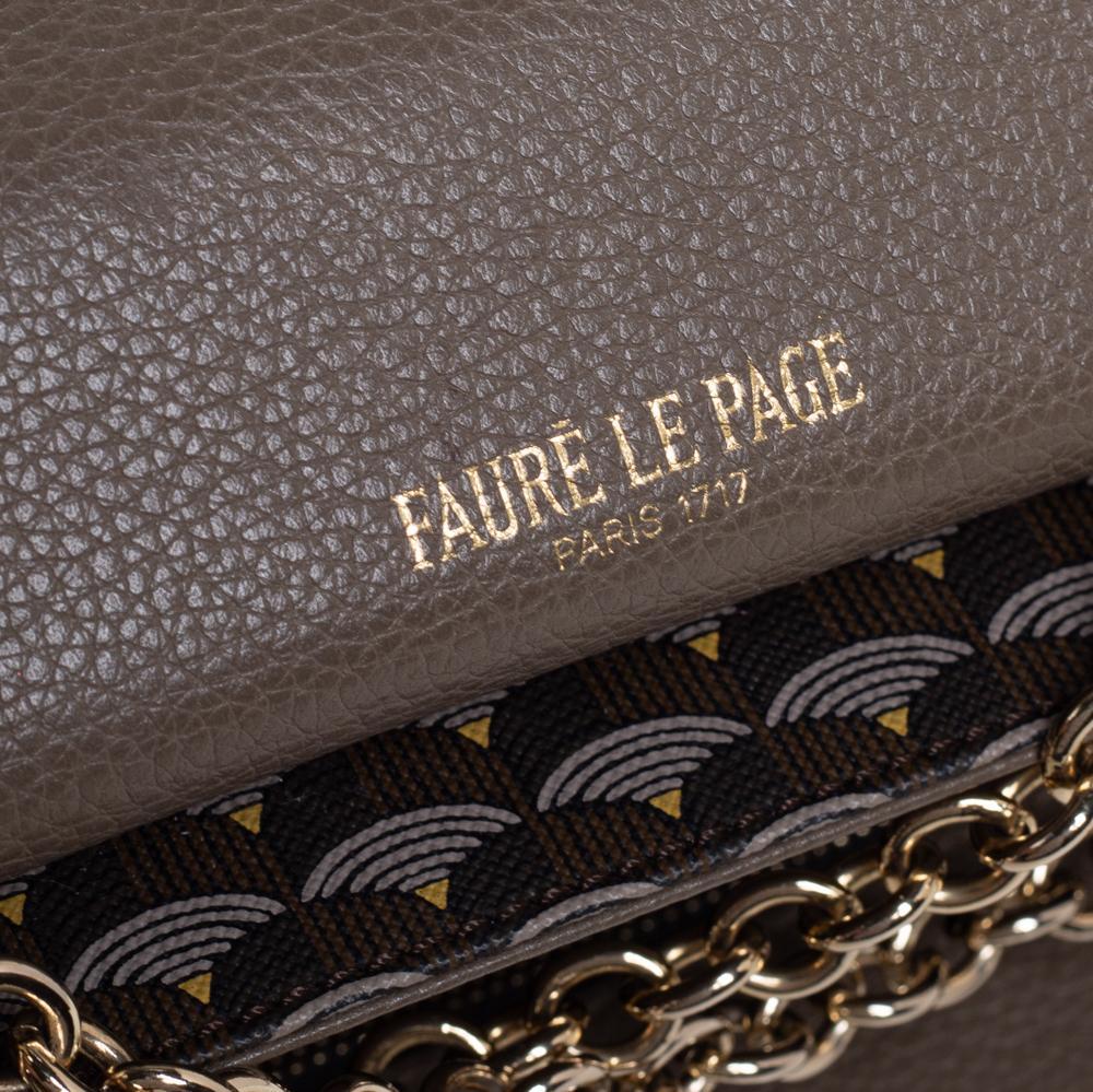 Faure Le Page Olive Green Leather and Coated Canvas Calibre 27 Top Handle Bag 2